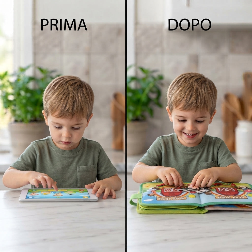 Kidsilia™   Set Montessori 3 Pezzi: Libri Gioco e Storie per Imparare